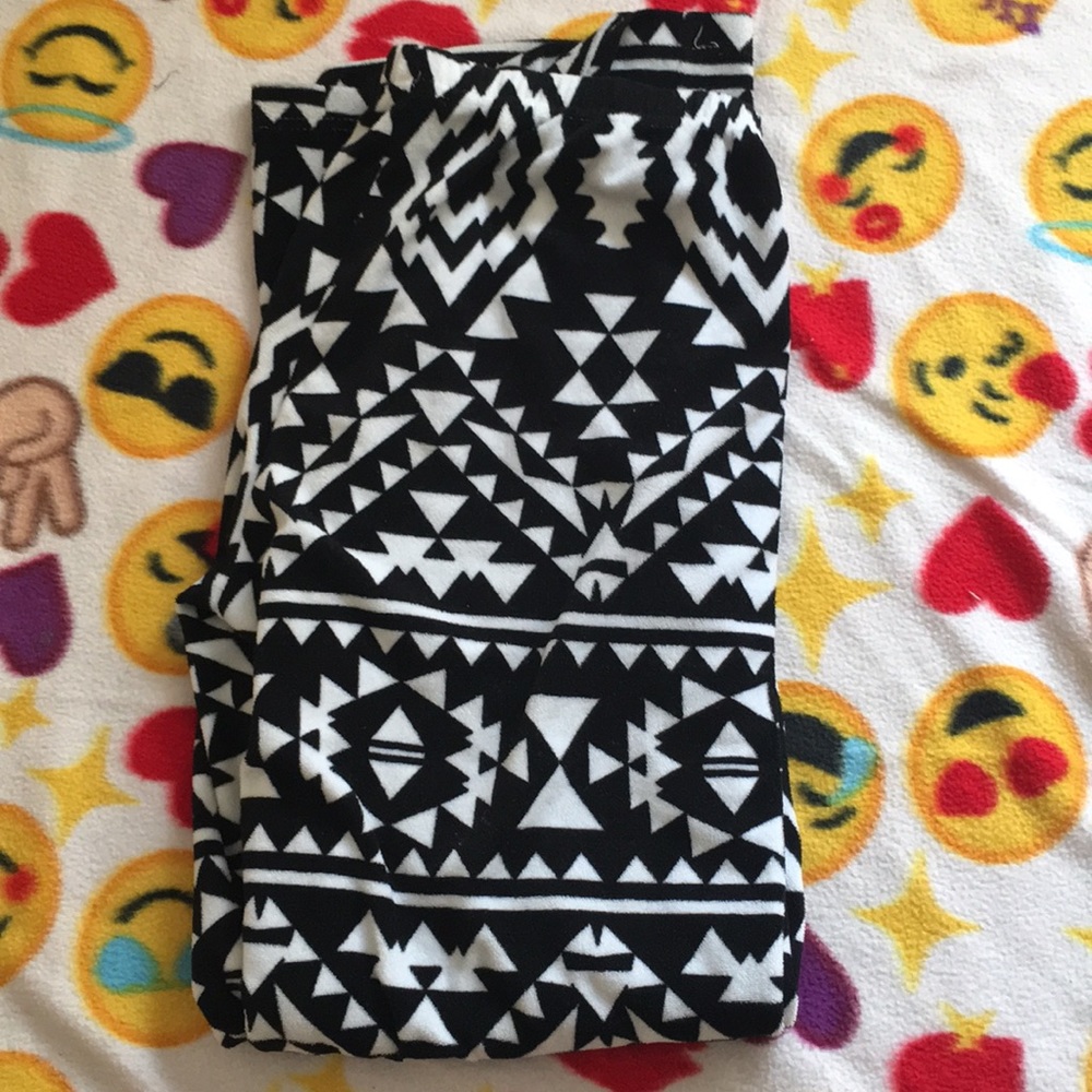 Black and white printed Pajama pants